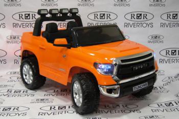 Детский электромобиль Toyota Tundra Mini JJ2266 оранжевый - Подарки для детей