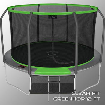 Каркасный батут Clear Fit GreenHop 12Ft с сеткой спортдоставка - Подарки для детей