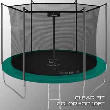 Каркасный батут Clear Fit ColorHop 10Ft зеленый уличный спорт доставка - Подарки для детей