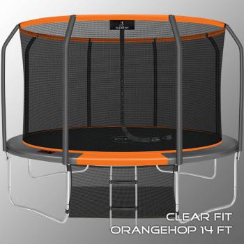 Каркасный батут Clear Fit OrangeHop 14Ft уличный swat - Подарки для детей