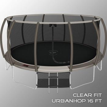 Каркасный батут Clear Fit UrbanHop 16Ft с сеткой спортдоставка - Подарки для детей