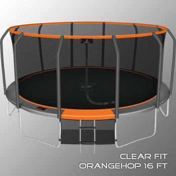 Каркасный батут Clear Fit OrangeHop 16Ft уличный спорт доставка - Подарки для детей
