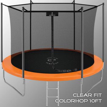 Каркасный батут Clear Fit ColorHop 10Ft оранжевый для улицы кумитеспорт - Подарки для детей