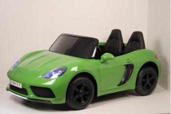 Детский электромобиль T911TT зеленый глянец Двухместный - Подарки для детей