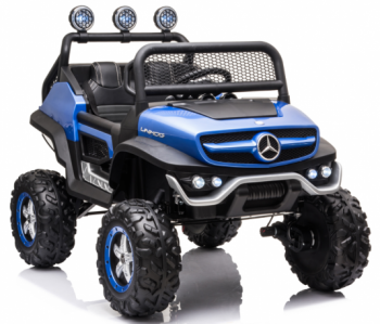 Детский электромобиль Mercedes-Benz Unimog Mini P777BP синий глянец - Подарки для детей