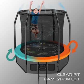 Каркасный батут SWAT Clear Fit FamilyHop 8Ft - Подарки для детей