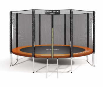 Батут Atlas Sport 404 см 13ft PRO ORANGE blackstep - Подарки для детей
