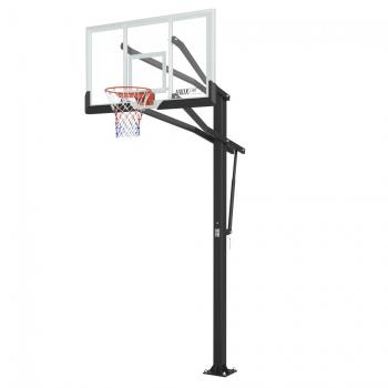 Баскетбольная стойка стационарная UNIX Line B-Stand-TG PRO 72"x42" (180 х 105 см) R45 H230-305 см s-dostavka - Подарки для детей