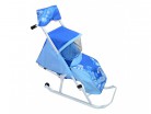 Санки-коляска детские "Тяни-Толкай Комфорт Люкс" синий - Подарки для детей