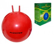 Гимнастический мяч Flexter 55 см FL97401 (красный) с рожками - Подарки для детей