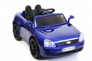 Детский электромобиль роспитспорт Lada Priora O095OO синий глянец - Подарки для детей