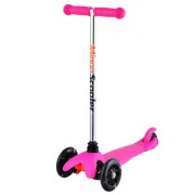Самокат детский Playshion Scooter M-5 со роспитспорт  светящимися колесами (без регулировки высоты руля) розовый - Подарки для детей